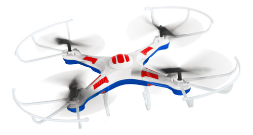 Drone Xplast Spy Drone blanco, azul y rojo 1 batería