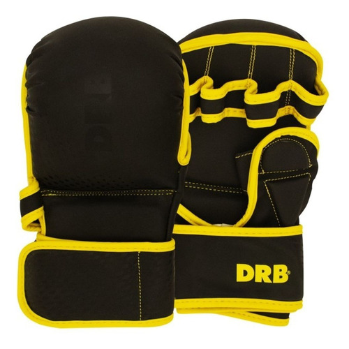 Guantes Boxing Drb Box Entrenamiento Negro Amarillo