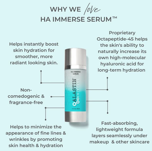 Alastin Skincare Ha (cido Hialurnico) Immerse Suero 1 Onzas