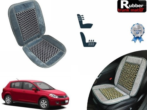 Cubre Respaldo Gris Asiento Bolitas Nissan Tiida Hb 2012