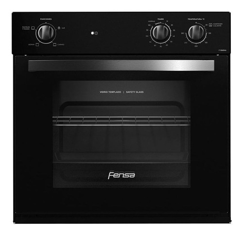 Imagen 1 de 2 de Horno empotrable eléctrico Fensa F 1060N A 60L negro 220V