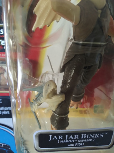 Star Wars Boneco Jar Jar Binks Fish Episode 1 Ep1 1/18
