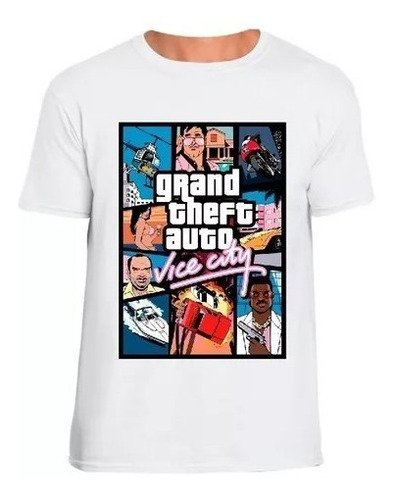 Camiseta Para Hombre Diseño Grand Theft Auto