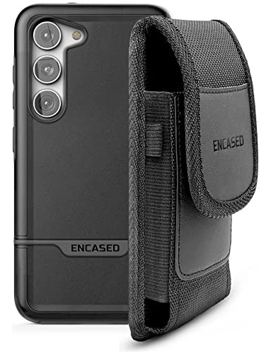 Funda Samsung S23 Rebel Encased + Estuche Cinturon - Negro