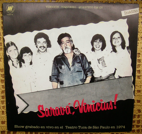 Vinicius Toquinho Quarteto Em Cy Sarava Vinicius - Lp Vinilo