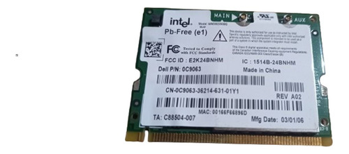 Dell Inspiron 6000 Wifi Card P/n 0c9063 Latitude D610