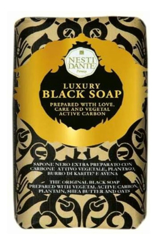 Nesti Dante Luxury Black Soap With Activated Carbon, 250 G,