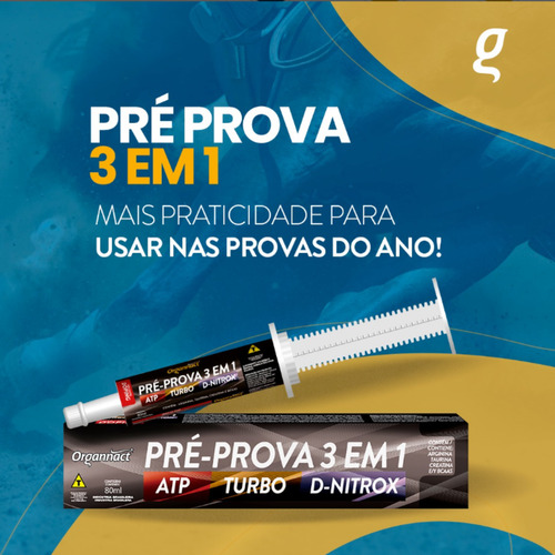 Kit 3x Pré-prova 3 Em 1 (atp, Turbo, Dnitrox) 80ml Organnact