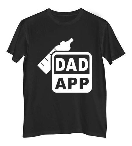 Remera Hombre Color Dad App Papa Aplicacion