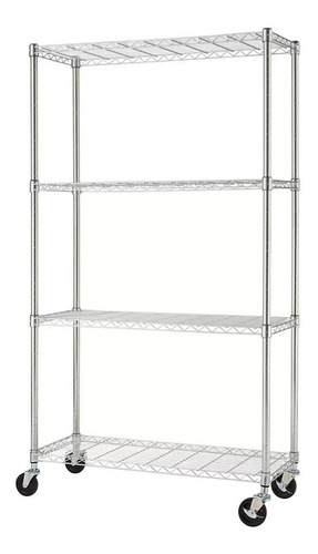 Rack Multi Organizador, Mxeta-001, 4 Repisas, Peso Por Repis Color Gris