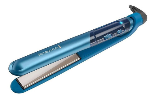 Imagen 5 de 7 de Plancha de cabello Remington Professional Pro 1" Titanium Ceramic Flat Iron Ocean Silk S9612 azul 110V