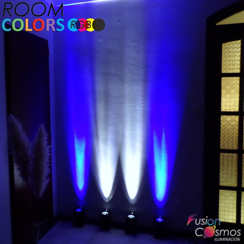 Imagen 6 de 10 de Bañador Led Efecto Rgb 3w C/ Lente Óptico Concentrdo Pack X2