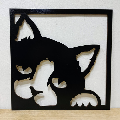Imagen 4 de 6 de Set De 3 Cuadros Para Pared Gatos 20x20 C/u - Madera