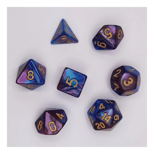 7x Conjunto De Dados Violeta Azul Violeta Azul Padrão