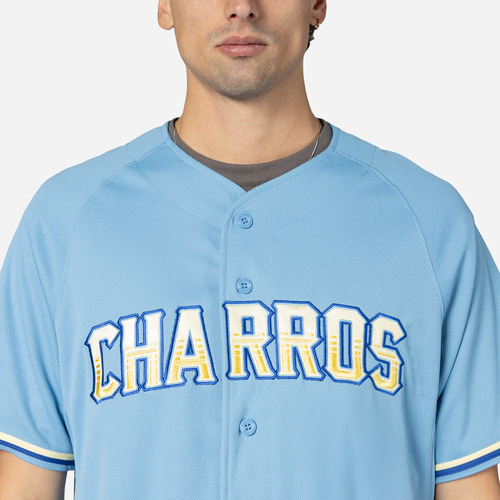 Jersey New Era Charros Jalisco Beisbol Lmb25 Cielo Caballero