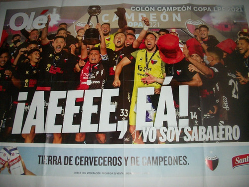 Colon Campeon Copa Liga Profesional 2021 - Oles - Fix - Etc. (Usado)