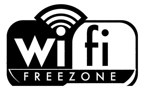 Vinilo Decorativo Gamer Wifi Free Zone