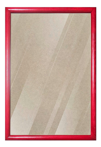 1 Marco De Madera Con Acrílico 60 X 85cm Todo Incluido Rojo Vivo
