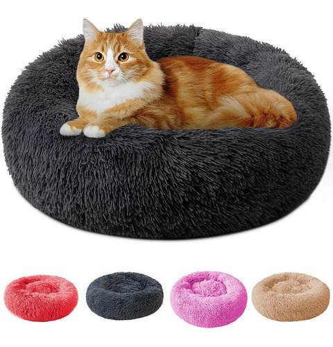 Caminha Nuvem Pet Redonda Pelúcia Cachorros Gatos Gg 80x80cm