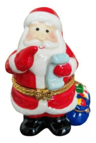 3 Joyero Navideño Con Bisagras Para Decoración Papá Noel