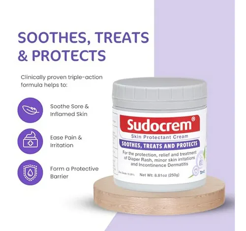 Crema Sudocrem Para Rozaduras Del Pañal - Protege, Alivia Y