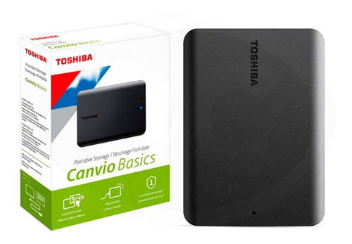 Disco Duro Externo Toshiba Canvio Basics Hdtb510xk3aa 1tb