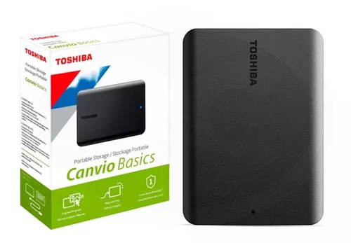 Disco Duro Externo Toshiba 1TB Canvio Basics 2.5 USB 3.0 Negro (100255)