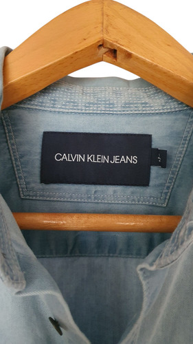 Camisa De Jeans Calvin Klein Importada Mb Estado Divina! (Usado)