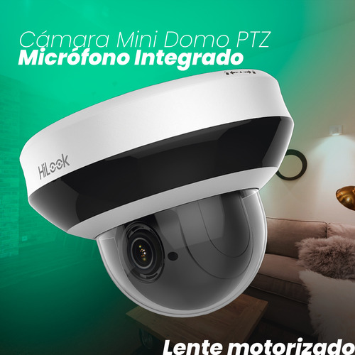 Cámara de seguridad Hikvision PTZ-N2404I-DE3 HiLook con resolución 4MP visión nocturna incluida color blanco