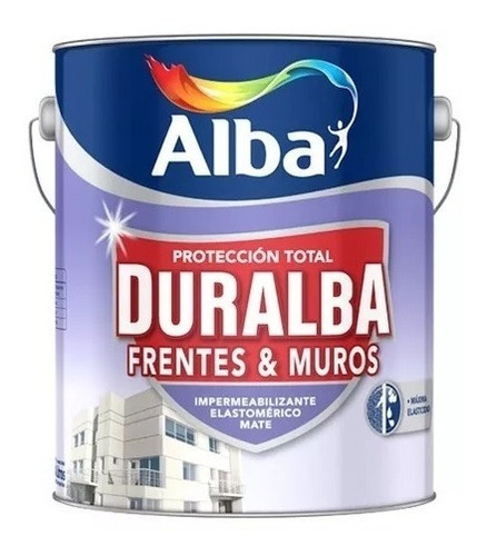 Impermeabilizante Duralba Frentes Y Muros 20 Lts Blanco