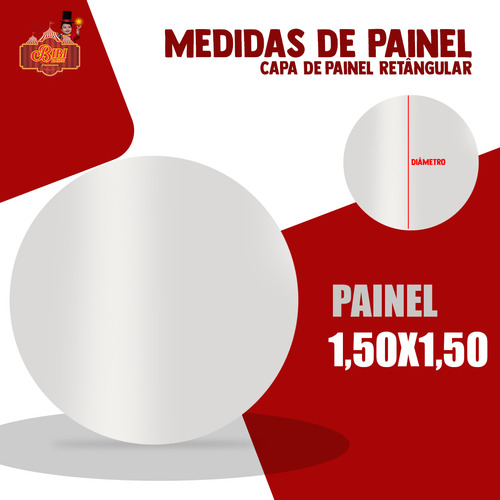 Capa Painel Redondo 1,5 Sublimado C/ Elástico Aladn Filme