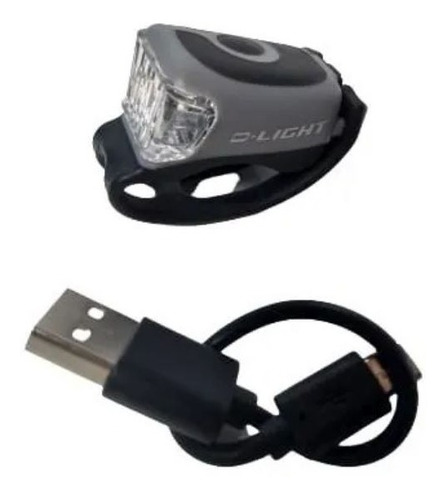 Luz Led Delantera Bicicleta D-light Usb Silicona Cg-213w