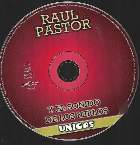 Raul Pastor Y El Sonido De Los Mirlos Album Unicos Garra Cd