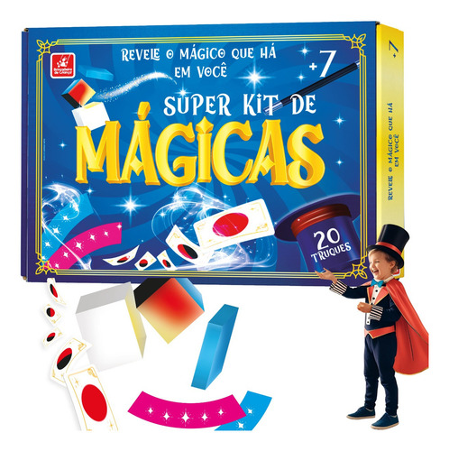 Jogo Super Kit De Magicas Com 20 Truques E Acessórios