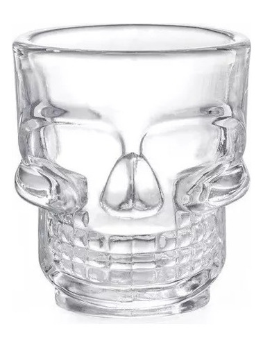 20 Vasitos Tequileros De Vidrio En Forma De Cráneo Calavera