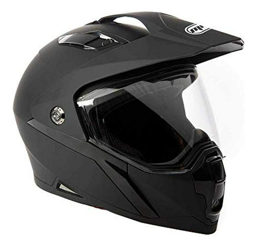 Casco Dual Sport Off Road Motocicleta Dirt Bike Atv - Visor 