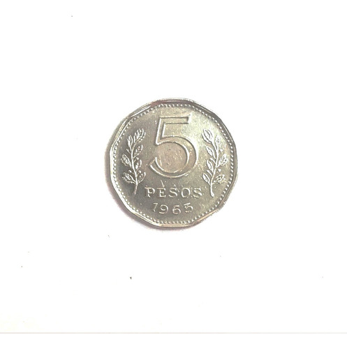 Monedas Argentinas: 5 Pesos 1965 Casi Sin Circular