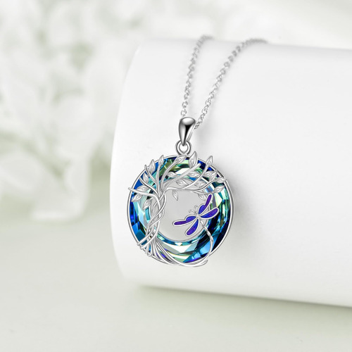 Collar De Libélula Para Mujer, Colgante De Libélula De Crist