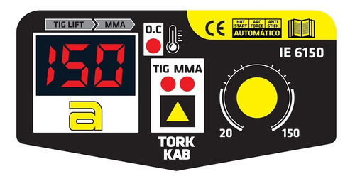 Imagem 3 de 6 de Máquina De Solda Inversora 150a - Kab 150 Micro Super Tork