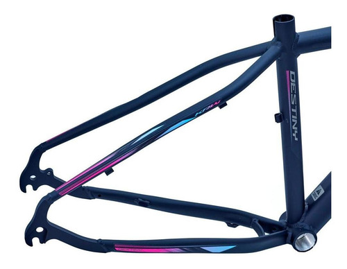 Quadro Bicicleta Destiny Aro 29 Alumínio Mtb - Krw Cor Preto/rosa E Azul