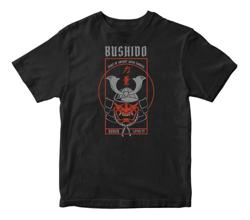 Playera Bushido Honor Lealtad Samurai Anime Manga A1503 