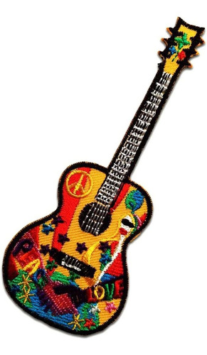 Peace Guitar Hippie Guitar Music Lovers Patch ???? ...