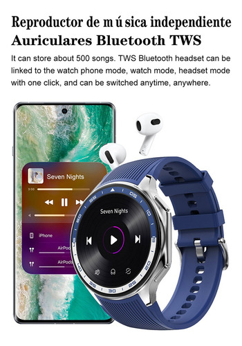 Smartwatch 1.43 Amoled Con Pantalla Bluetooth, Llamada Ip68