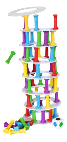 Torre Griega Juego Mesa Diako Columnas Equilibrio Colores
