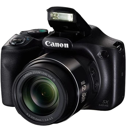  Canon Powershot Sx Sx540 Hs Compacta Avançada Cor  Preto