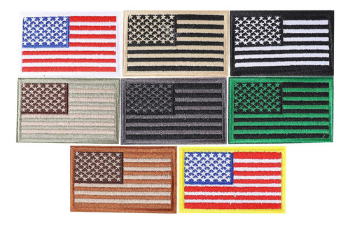 8 Parches De Bandera De Estados Unidos Únicos Para Coser En