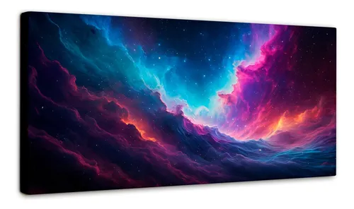 comprar Cuadro Decorativo Canvas Horizontes Cósmicos 140x70