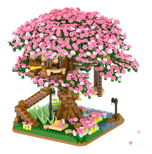 Diy Decorativo Cerezo En Flor Puzzle Árbol Modelo Set Regalo