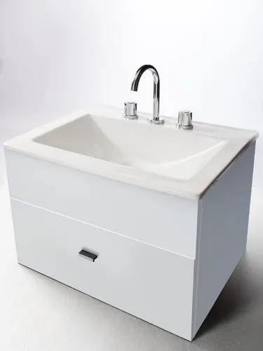 Kit Para Ba o Simple Vanitory 60cm Mampara Espejo In Cuotas