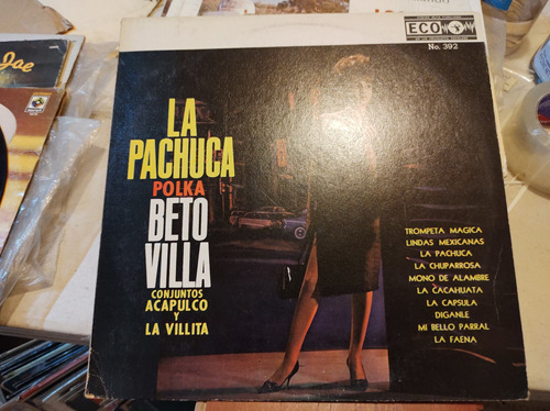 Beto Villa La Pachuca Polka Vinyl,lp,acetato 